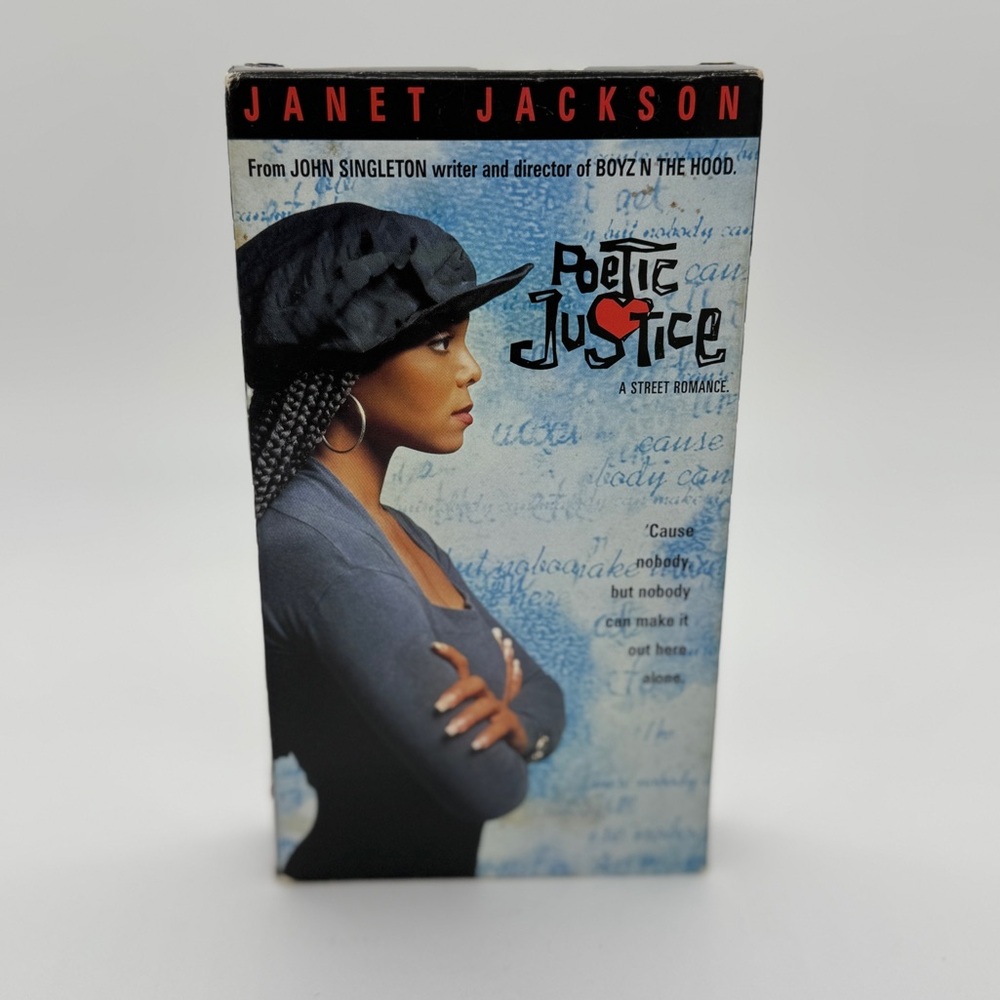 Poetic Justice VHS Movie Tape Billy Zane Tupac Shakur Regina King Janet Jackson